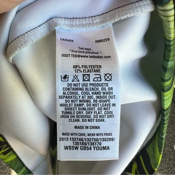 NWT Ted Baker Youma Mirrored Tropics Mini Dress - Picture 12 of 14